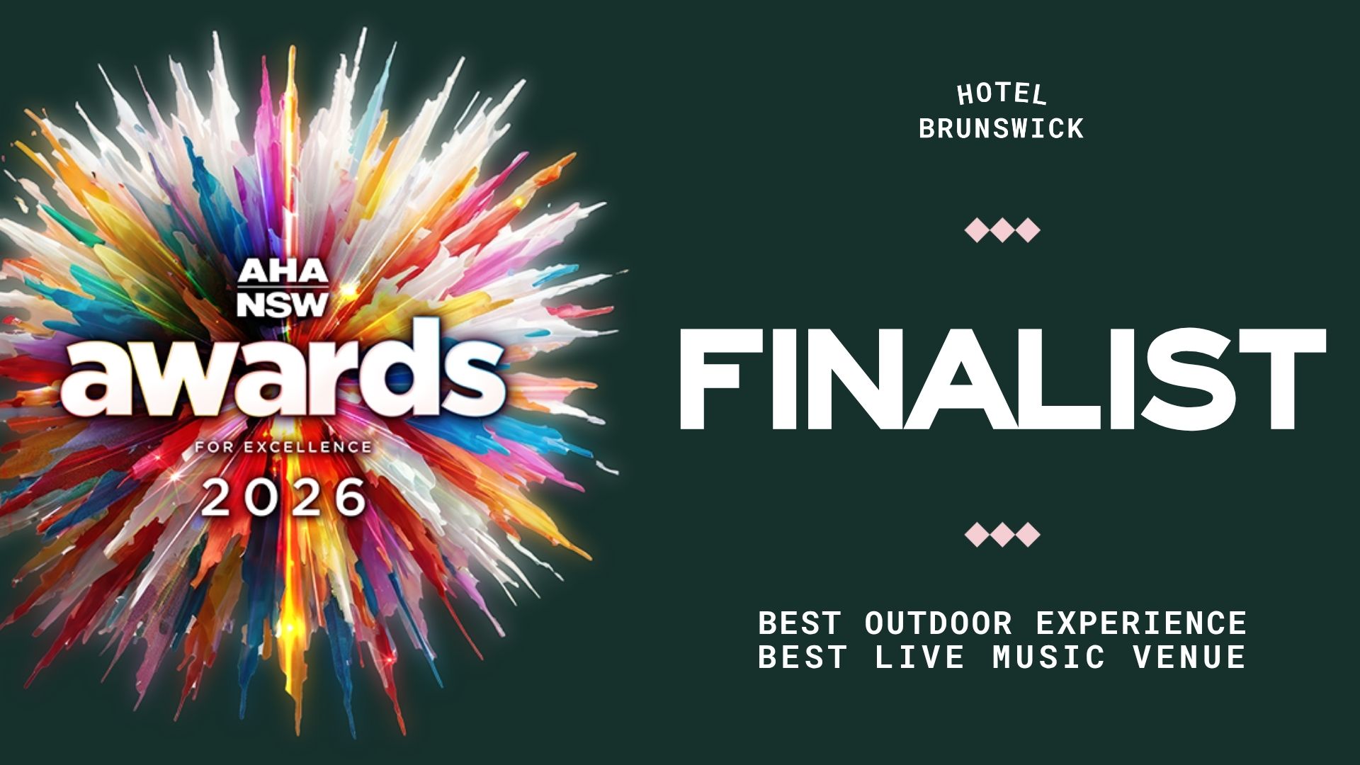 AHA NSW AWARDS FINALIST